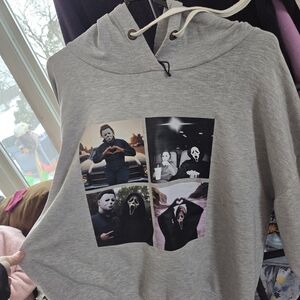 Buffalo David Bitton Gray and Cream Hoodie